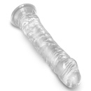Dildo King Cock Clear 8 – realistyczny żołądź i żyłkowanie, podstawa ssąca, TPE, 21,8 cm - 5