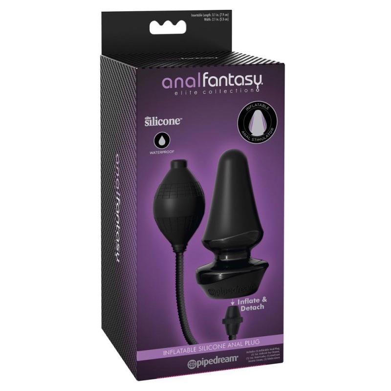 Nadmuchiwana wtyczka analna Anal Fantasy Elite Inflatable – silikon, 12,4 cm, z pompką - 1