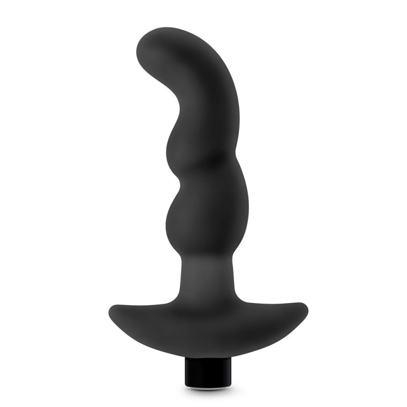 Wibrujący Masażer Prostaty Anal Adventures Platinum 03 - Zakrzywiony Silikon Ultrasilk, 10 Trybów Wibracji, 15,2 cm - 2