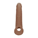 Nakładka na penisa RealRock Penis Sheath Skin TPE 23 cm - realistyczna tekstura, bez ftalanów - 3