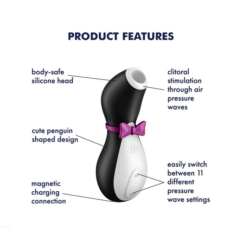 Stymulator łechtaczki Penguin z technologią Air Pulse, 10,8 cm - 4