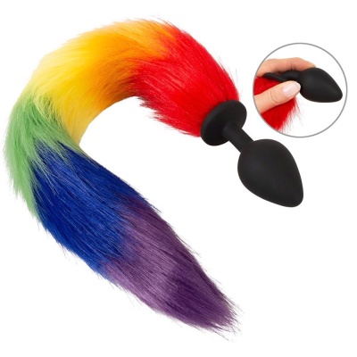 Fluffy Tail Rainbow - 1 2