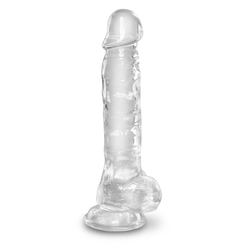 Cock with Balls 8 – realistyczny dildo z jądrami i podstawą ssącą, TPE, 22,2 cm, śr. 5,1 cm - 2