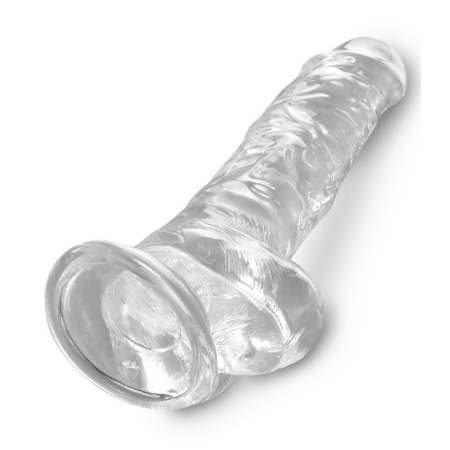 Cock with Balls 8 – realistyczny dildo z jądrami i podstawą ssącą, TPE, 22,2 cm, śr. 5,1 cm - 6