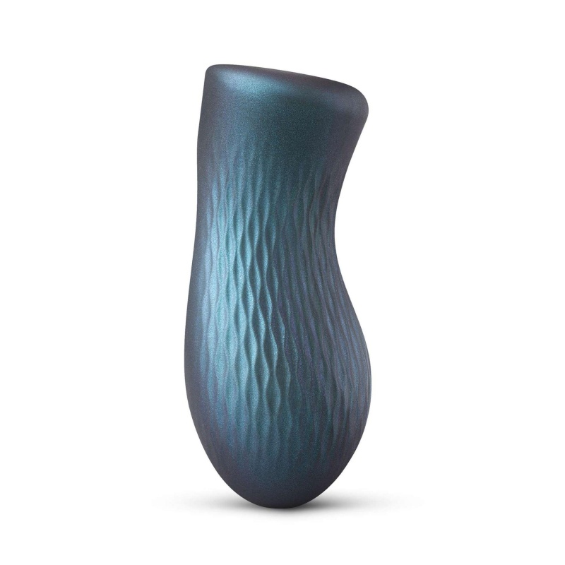 SILI-CUP DUAL SENSATION - Masturbator dwuwejściowy manualny z silikonu płynnego, 14,1 cm - 1