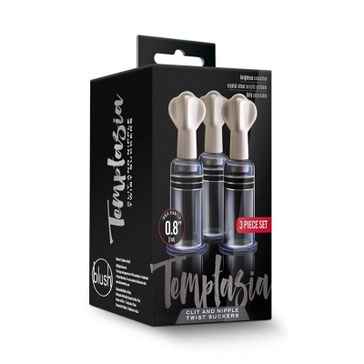 Pompki na sutki i łechtaczkę Twist Suckers - regulowany system podciśnienia, średnica wewnętrzna 2 cm - 1