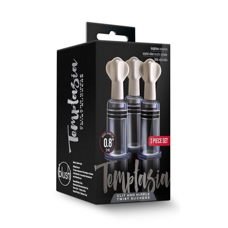Pompki na sutki i łechtaczkę Twist Suckers - regulowany system podciśnienia, średnica wewnętrzna 2 cm - 1