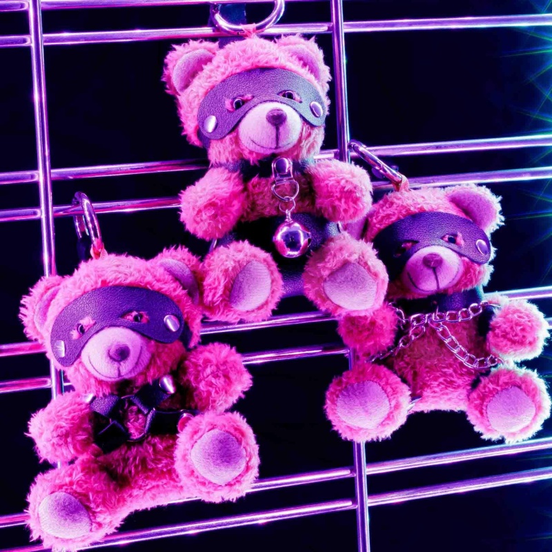 Brelok Pluszowy Miś Crushito 12 cm z Uprzężą BDSM - 8
