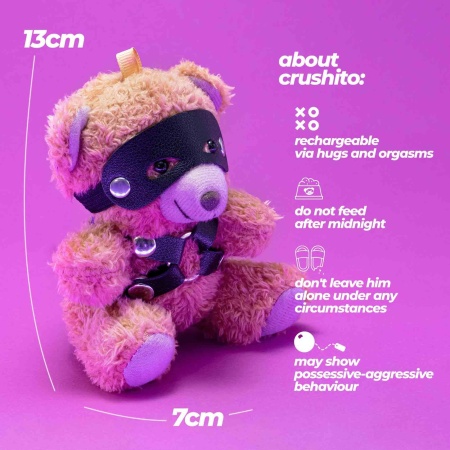Brelok Pluszowy Miś Crushito 12 cm z Uprzężą BDSM - 9