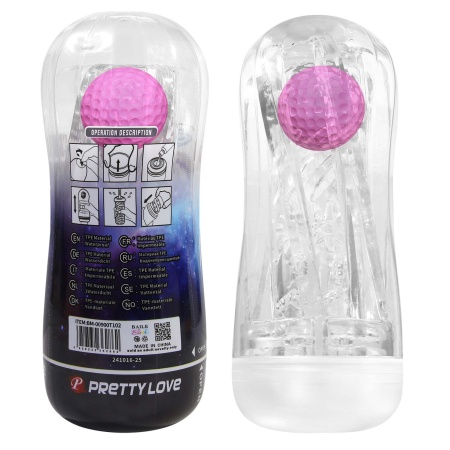 Masturbator próżniowy marki z kulką magiczną - wodoodporny, 15 cm długości - 7