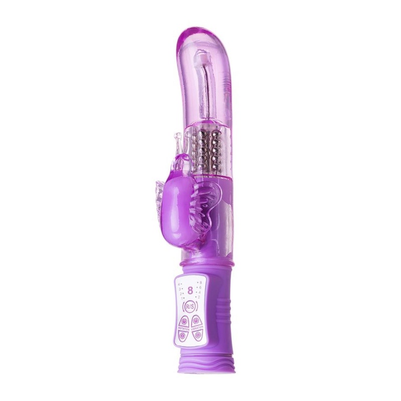 Wibrator króliczek 761032 z rotacją i stymulatorem łechtaczki, 13 cm - 3