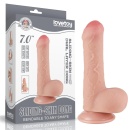 Dildo Sliding Skin Dual Layer 17,8 cm w odcieniu cielistym - 1