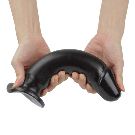 King Sized Anal Dildo 23,5 cm x 4,8 cm – Czarny PVC - 6