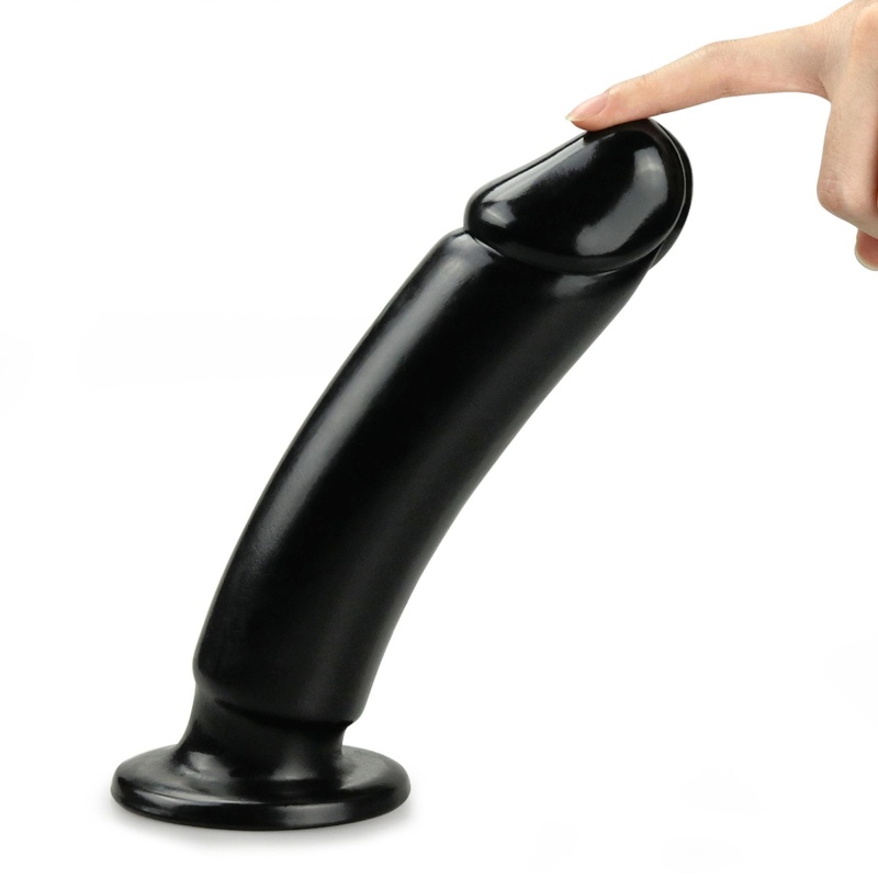 King Sized Anal Dildo 23,5 cm x 4,8 cm – Czarny PVC - 8