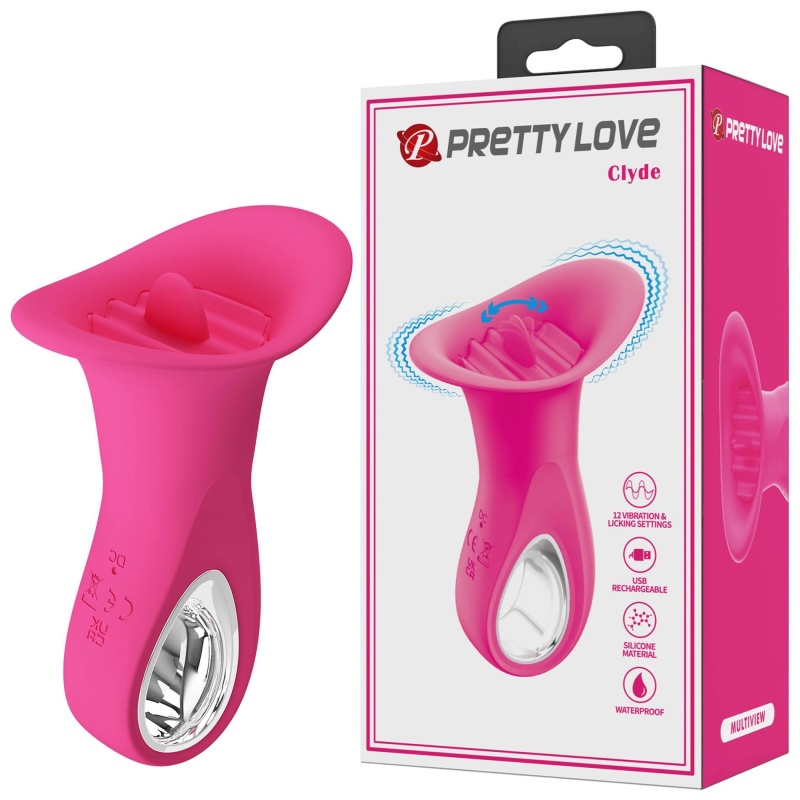 Wibrator oralny Clyde z 12 trybami lizania i wibracji, 18 cm - 1