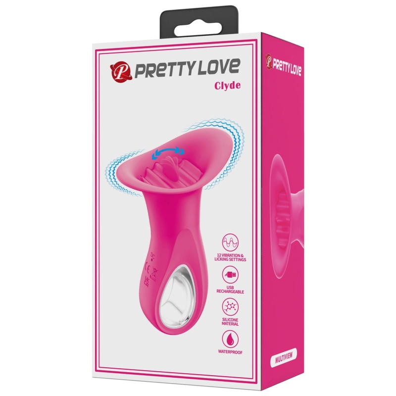 Wibrator oralny Clyde z 12 trybami lizania i wibracji, 18 cm - 12