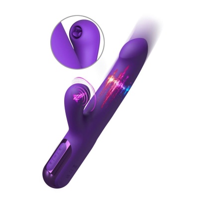 Wibrator króliczek Super SoniX Thruster z funkcją pchnięć, 22 cm - 1 2