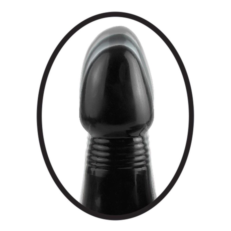 AFC Vibrating Thruster Black — Wibrujący Stymulator Analny, 7 Trybów Wibracji, 3 Prędkości Pchnięć, Wkładka 14 cm - 3