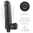 Wibrator Real Softee 25,5 cm TPE, czarny - 3