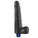 Wibrator Real Softee 25,5 cm TPE, czarny - 4