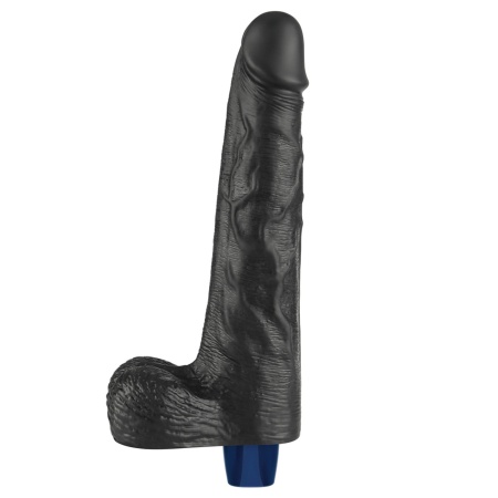 Wibrator Real Softee 25,5 cm TPE, czarny - 5