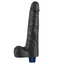 Wibrator Real Softee 25,5 cm TPE, czarny - 5