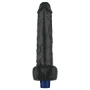 Wibrator Real Softee 25,5 cm TPE, czarny - 7