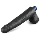 Wibrator Real Softee 25,5 cm TPE, czarny - 8