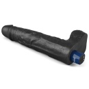 Wibrator Real Softee 25,5 cm TPE, czarny - 9