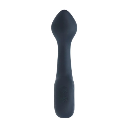 Vibrating Bulb Silicone Prostate Massager with Loop - Black - 4