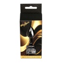 Biżuteria analna Jewellery Dark Silver PLUG - stal nierdzewna, kształt bulwiasty z wąską szyjką, dł. 7 cm, maks. śred. 2,7 cm - 10