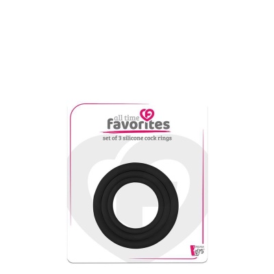 ALL TIME FAVORITES 3 SILICONE COCKRINGS - 1