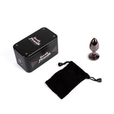 GUNMETAL BUTT PLUG S - 1 2