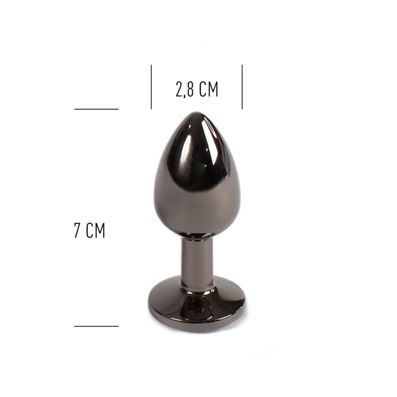 GUNMETAL BUTT PLUG S - 4