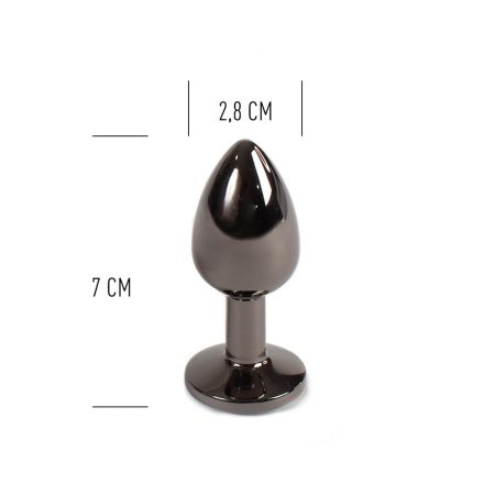 GUNMETAL BUTT PLUG S - 4