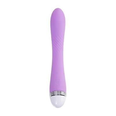 Vibrator Flovetta Lantana - zakrzywiony silikonowy stymulator punktu G, długość 22 cm, średnica maksymalna 3,8 cm - 1 2