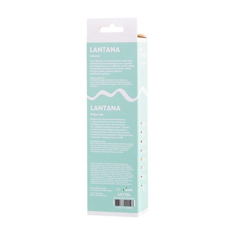 Vibrator Flovetta Lantana - zakrzywiony silikonowy stymulator punktu G, długość 22 cm, średnica maksymalna 3,8 cm - 8