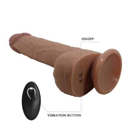 Realistyczny wibrator Tommy z ruchem posuwisto-zwrotnym i przyssawką - długość 22,5 cm - 8