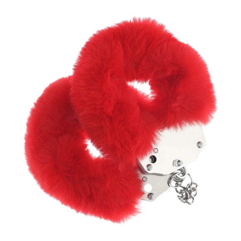 Heavy-duty Fluffy Handcuffs - Red - 1