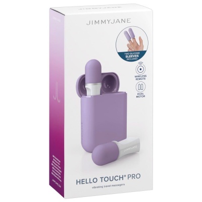 Wibrator na palec Hello Touch Pro – zestaw 2 mini masażerów z etui pełniącym funkcję pilota, 6,2 cm - 1