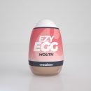 Masturbator oralny Crushious Ezy Egg 7 cm, biało-różowo-brązowy z czerwonymi plamami - 1