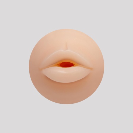 Masturbator oralny Crushious Ezy Egg 7 cm, biało-różowo-brązowy z czerwonymi plamami - 4