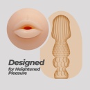 Masturbator oralny Crushious Ezy Egg 7 cm, biało-różowo-brązowy z czerwonymi plamami - 5