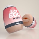 Masturbator oralny Crushious Ezy Egg 7 cm, biało-różowo-brązowy z czerwonymi plamami - 9