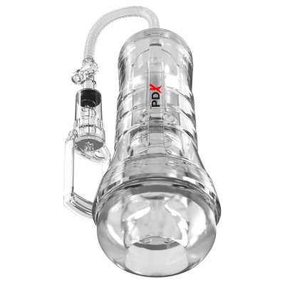 Masturbator ViewTube Vac XXL Clear z pompą próżniową i przezroczystą obudową, 27,3 cm - 1 2