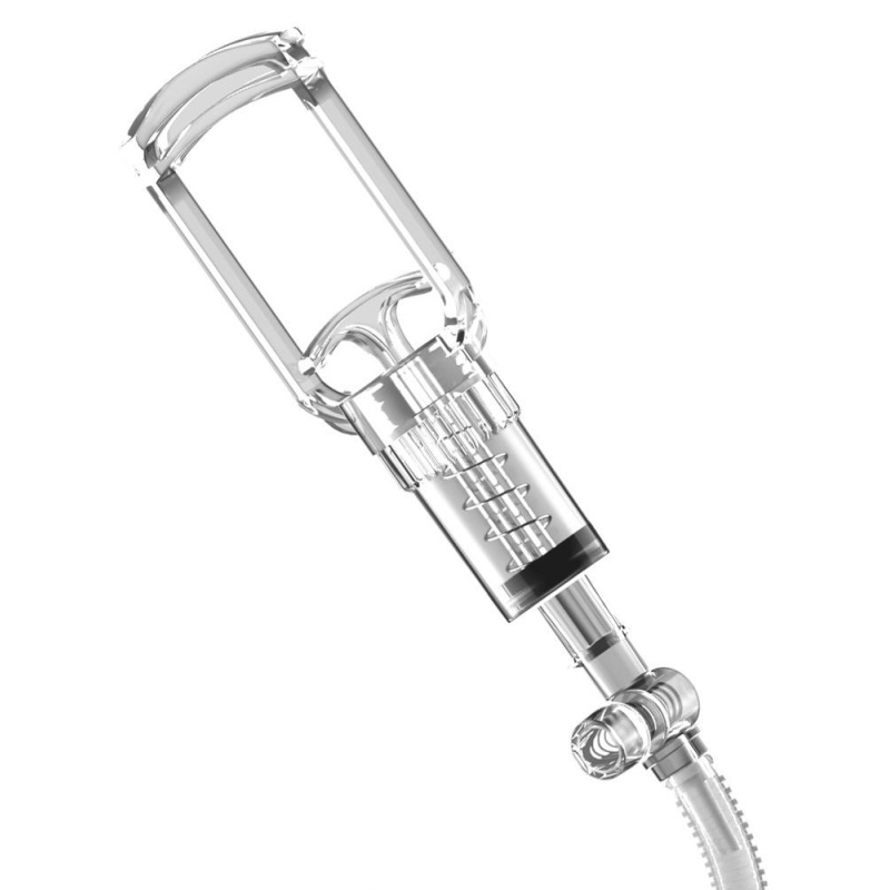 Masturbator ViewTube Vac XXL Clear z pompą próżniową i przezroczystą obudową, 27,3 cm - 5