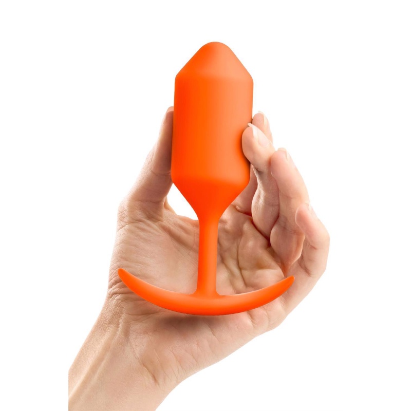 Korek analny ważony Snug Plug 3 - silikon medyczny, obciążenie 180,7 g, długość 12 cm, średnica 3,8 cm - 4