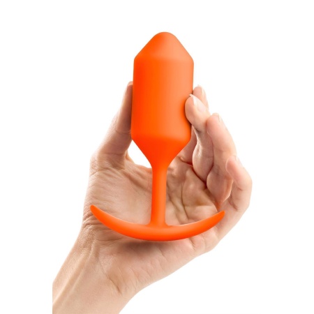 Korek analny ważony Snug Plug 3 - silikon medyczny, obciążenie 180,7 g, długość 12 cm, średnica 3,8 cm - 4