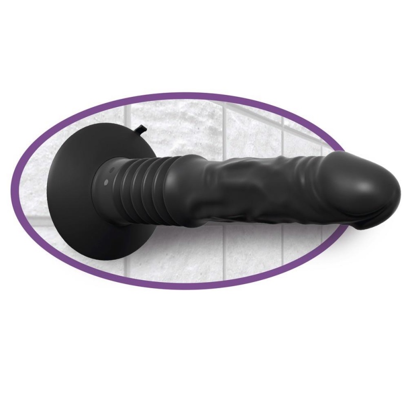 Wibrator analny Anal Fantasy Elite Vibrating Ass Fucker z funkcją wypychania i przyssawką, Ø 3,4 cm, 19 cm - 4