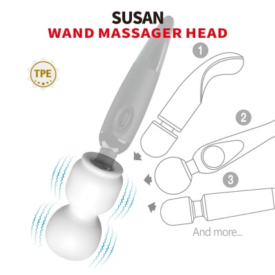 Końcówka do masażera Power Head Susan z elastycznego TPE 11,4 cm - 1 2
